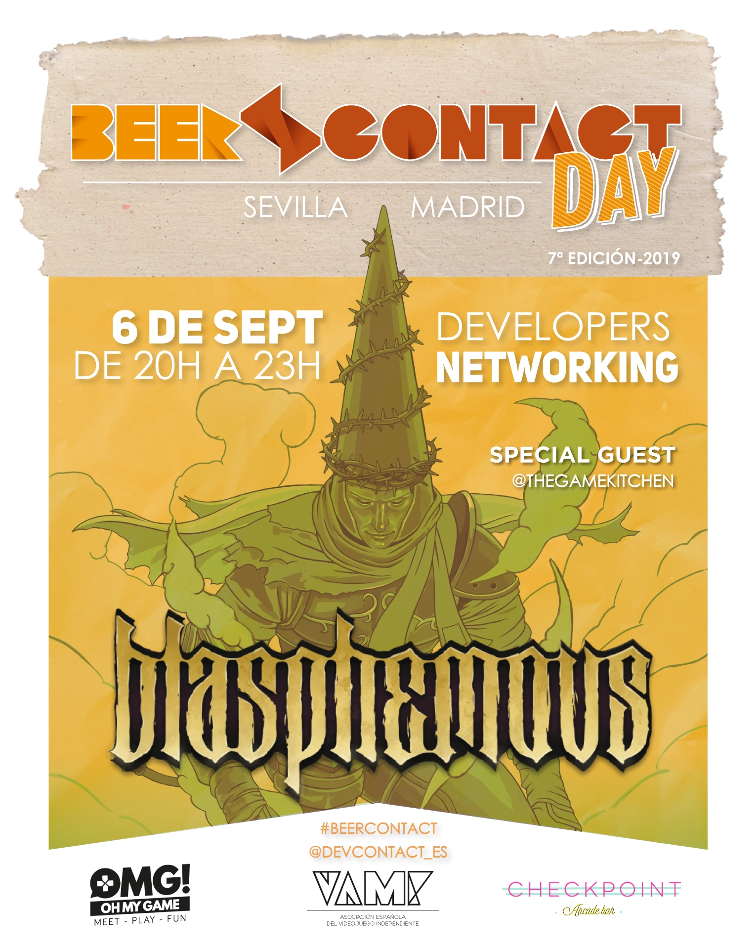 Cartel Beer Contact edición 7 - Blasphemous