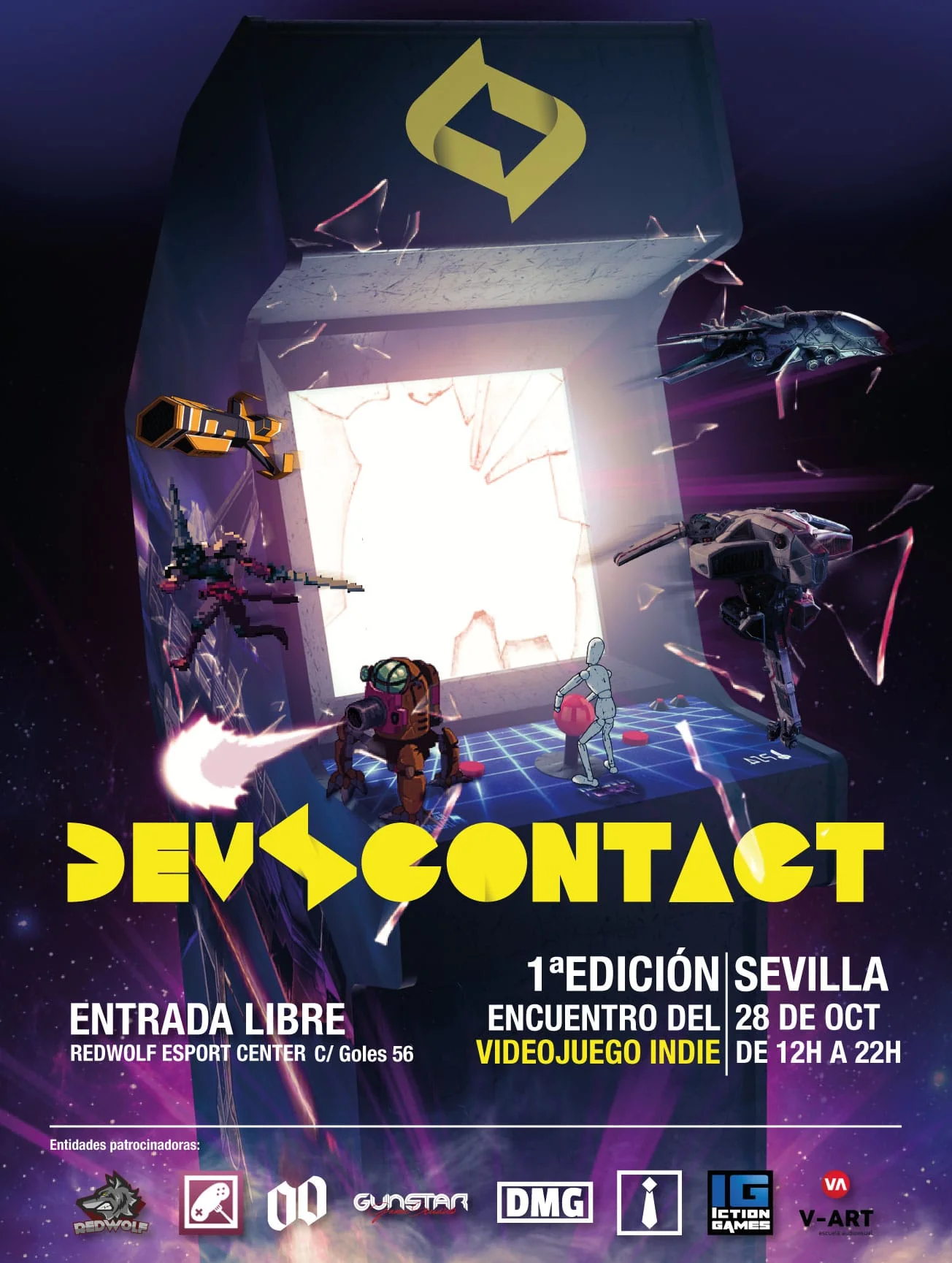 Cartel de la primera edición de Dev Contact